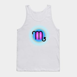 Glowing Aura Virgo Sign Zodiac Tank Top